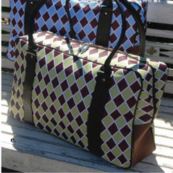 Argyle Overnight Bag BrownGreen_lg Argyle Overnight Bag BrownGreen_lg